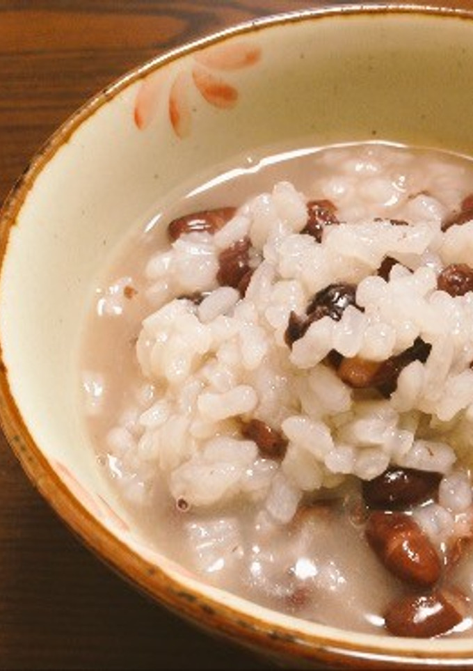 鍋で米とゆであずきで作る簡単「あずき粥」-レシピのメイン写真