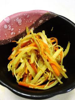節約❤️大根の皮でカレー風味きんぴら-レシピのメイン写真