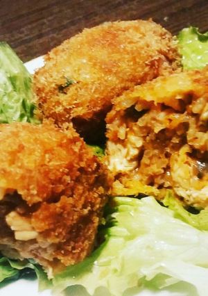 チキンライスおにぎりコロッケ❤-レシピのメイン写真