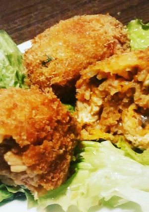 チキンライスおにぎりコロッケ❤-レシピのメイン写真