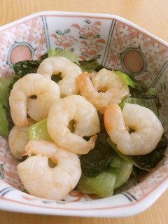 チンゲン菜と小エビの中華風炒め-レシピのメイン写真