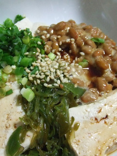 ダイエット朝食 豆腐納豆♪-レシピのメイン写真
