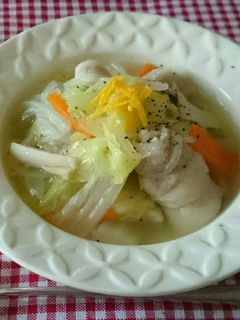 ~ゆず香る豚バラ野菜のシャンタンスープ~-レシピのメイン写真