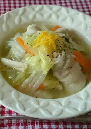 ～ゆず香る豚バラ野菜のシャンタンスープ～-レシピのメイン写真