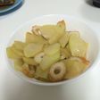 ハヤトウリとちくわの炒め物