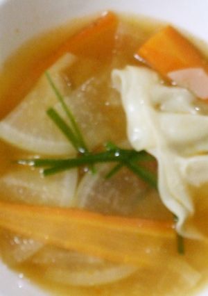 水餃子のスープ-レシピのメイン写真