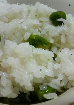 グリンピースで豆ご飯-レシピのメイン写真