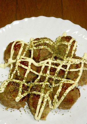 たこ焼き器でミニハンバーグ-レシピのメイン写真