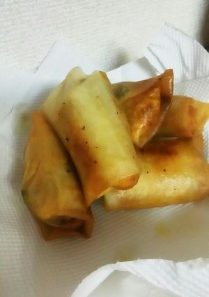カボチャとハムとチーズの春巻き-レシピのメイン写真