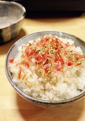 風味豊か♡桜エビとゴマの醤油かけごはん♡-レシピのメイン写真