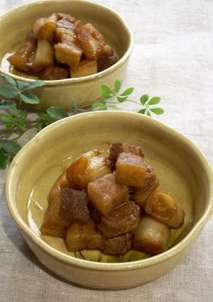 簡単！豚バラ肉とねぎのツヤツヤ味噌照焼き-レシピのメイン写真
