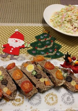 クリスマス★スティックハーブミートローフ-レシピのメイン写真