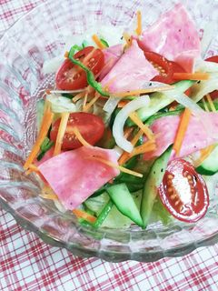 簡単♡ビアハムと彩り野菜のさっぱりマリネ-レシピのメイン写真