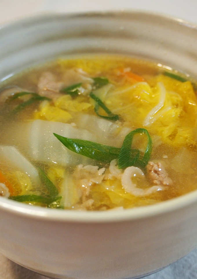 白菜の中華風スープ-レシピのメイン写真