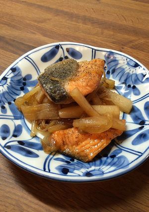 鮭と大根のバルサミコ醤油炒め-レシピのメイン写真