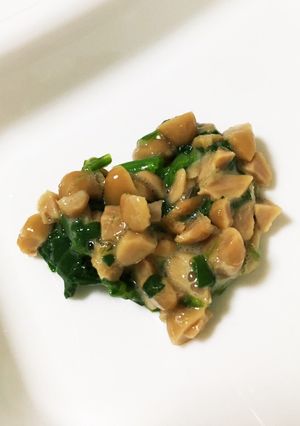 納豆ほうれん草 離乳食取り分け-レシピのメイン写真