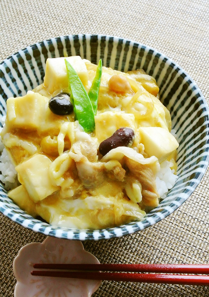 子供も喜ぶはんぺんとお豆のとろとろ和風丼-レシピのメイン写真
