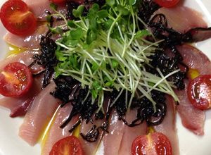 ハマチの刺身で♪塩昆布カルパッチョ-レシピのメイン写真