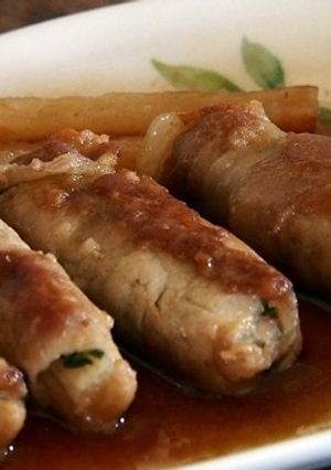 しゃぶしゃぶ用豚肉をボリュームアップ-レシピのメイン写真