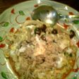 鶏挽肉としめじの卵とじ