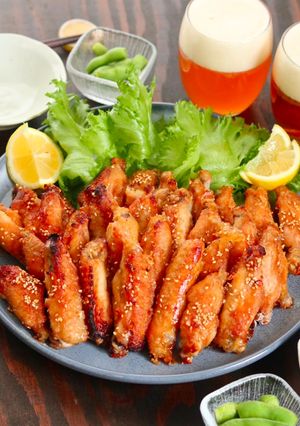 鶏手羽中のやみつき甘辛オーブン焼き-レシピのメイン写真