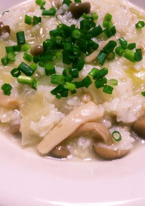 優しい味のきのこ雑炊～創味シャンタンDX-レシピのメイン写真