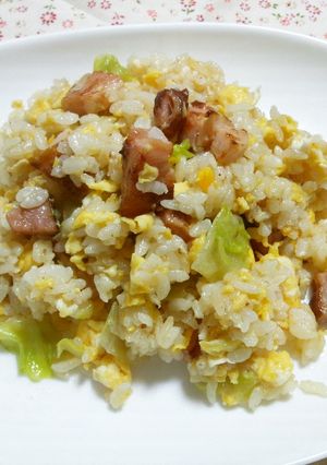 ベーコンレタスチャーハン-レシピのメイン写真