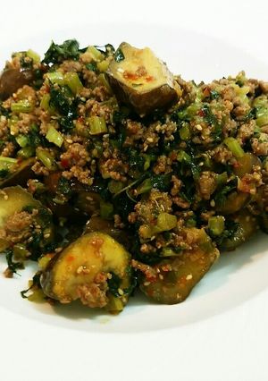 大根の葉と合挽肉の担々風-レシピのメイン写真