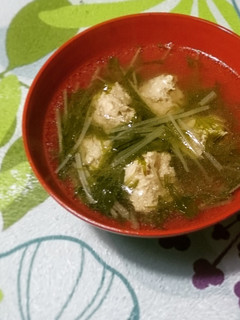 柚子胡椒風味!鶏団子スープ-レシピのメイン写真