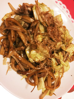 我が家の夜食☆焼うどん-レシピのメイン写真