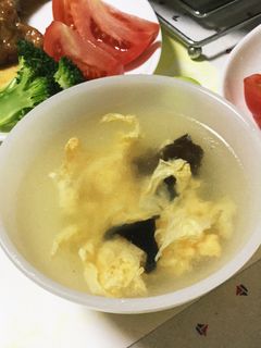 創味シャンタンDXで☆木耳と玉子のスープ-レシピのメイン写真
