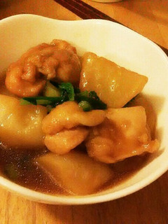 創味シャンタンdeかぶと鶏肉の煮物-レシピのメイン写真