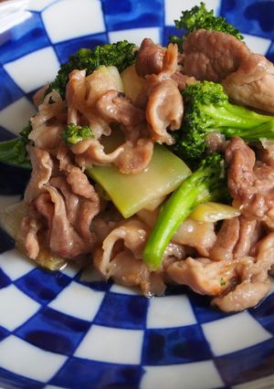 豚肉とブロッコリー炒め・簡単！-レシピのメイン写真