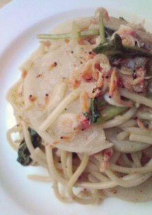 レンジで！蕪と干し海老の中華スパゲッティ-レシピのメイン写真