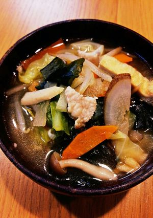 たっぷり野菜の中華風豚汁-レシピのメイン写真