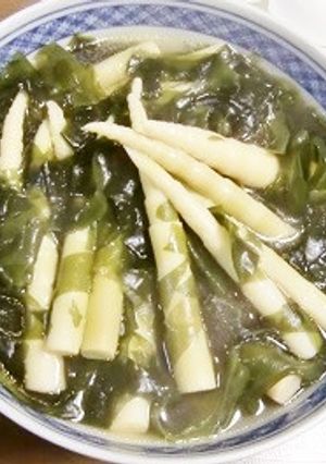 シャンタンでたけのこの若竹煮-レシピのメイン写真