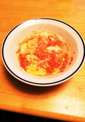 朝ごはんに簡単、人気のトマタマスープ-レシピのメイン写真