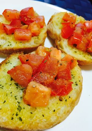【朝ごはん】トマトのブルスケッタ-レシピのメイン写真
