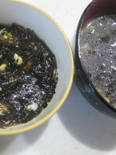 創味シャンタンDX使用、もずくスープ-レシピのメイン写真