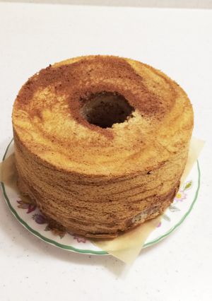 ココアマーブルシフォンケーキ-レシピのメイン写真