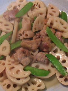 おせち料理用蓮根と鶏肉のあっさり煮-レシピのメイン写真