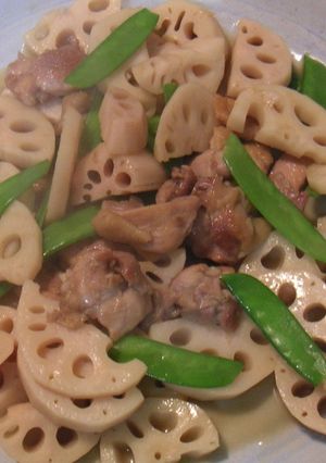 おせち料理用蓮根と鶏肉のあっさり煮-レシピのメイン写真