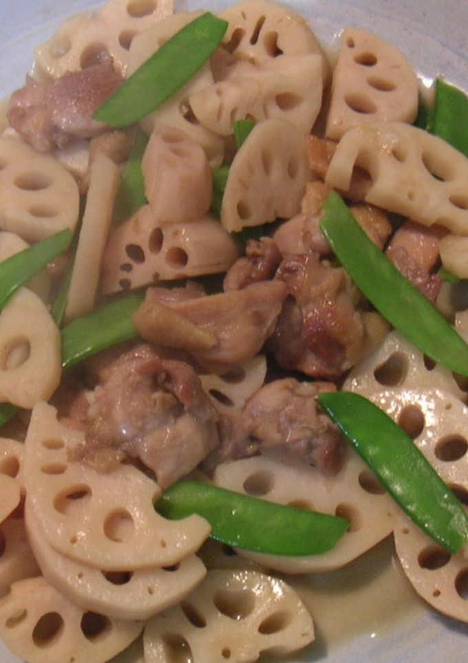 おせち料理用蓮根と鶏肉のあっさり煮-レシピのメイン写真