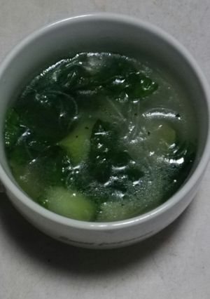 とっても簡単なチンゲン菜と春雨のスープ-レシピのメイン写真