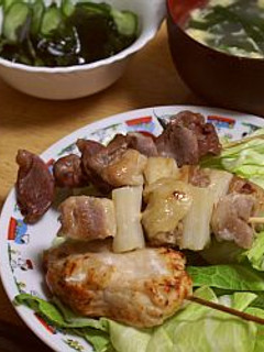 おうちで焼き鳥(塩)-レシピのメイン写真