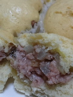 フライパンで肉まん風蒸しパン♪-レシピのメイン写真