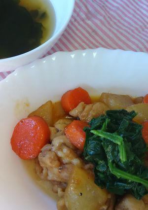 一度で二品！こくまろ鶏大根＆スープ♪-レシピのメイン写真