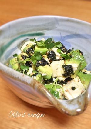 大好き♡アボカドと豆腐の簡単おつまみ♡-レシピのメイン写真