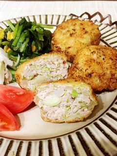 冷凍豆腐とキャベツのメンチカツ-レシピのメイン写真