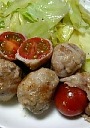 ころころプチトマトの肉巻き♪-レシピのメイン写真
